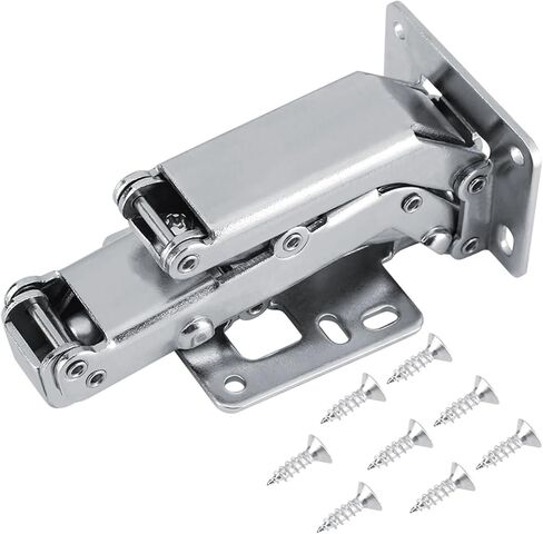 مفصل هيدروليكي لباب خزانة الأثاث 170 درجة مع مسامير، ألواح أبواب سميكة، أجهزة باب خزانة الملابس، قطعة واحدة in Kuwait