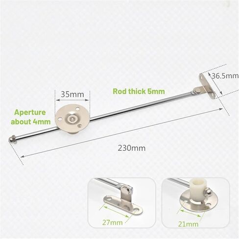 مفصلات داعمة لرفع خزانة/خزانة أثاث الأجهزة 230 مم 2 قطعة in Kuwait