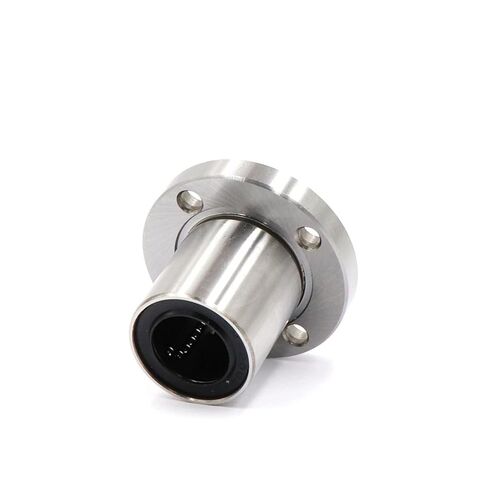Linear Bearing LMF6UU/8UU/10UU/12UU/16UU/20UU F25-60UU Round Flange Type Linear Motion Bearing 3D Printer Linear Rod Part Linear Ball Bearings(4pcs,LMF6UU) in Saudi Arabia