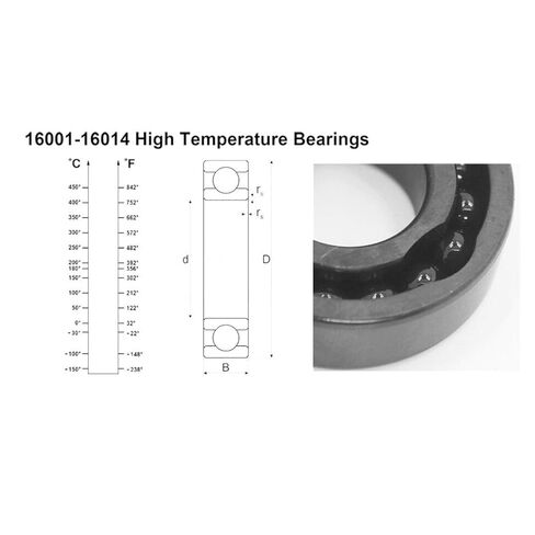 Power Transmission Products 16010 High Temperature Bearings 50x80x10mm 2Pcs Manganese Phosphate Surface Treatment Full Balls Bearing Ball Bearings in Saudi Arabia