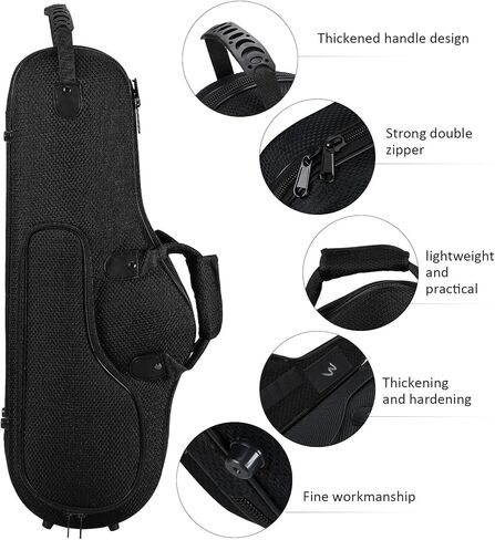 Mobestech Alto Saxophone Storage Bag Shockproof Oxford Cloth Case with Shoulder Straps Large Capacity Backpack for Musical Instrument Protection and Portable Carry in Saudi Arabia