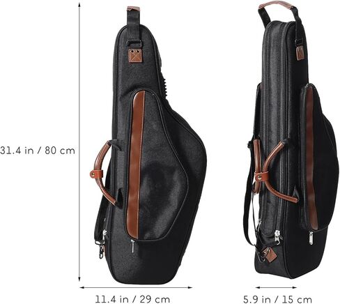 حافظة TIDTALEO Alto Saxophone من قماش أكسفورد المبطن حاوية الآلات الموسيقية خفيفة الوزن وقابلة للحمل وحقيبة حماية للاعبي الساكسفون in Kuwait