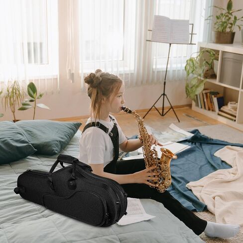 حقيبة تخزين Alipis Alto Voice Saxophone مضادة للصدمات مع أشرطة كتف سميكة حقيبة ظهر للآلات الموسيقية لاستوديوهات الحفلات والمدارس، تصميم خفيف الوزن ومحمول in Saudi Arabia