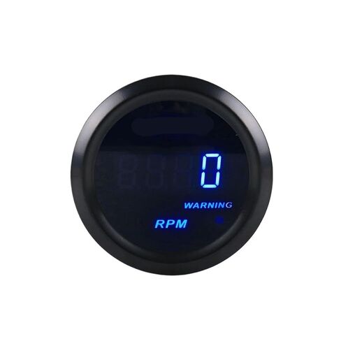 Car Tachometer 2" 52mm RPM Gauge Digital Tachometer 0-9000 RPM Blue Led Meter BX101459 in Saudi Arabia