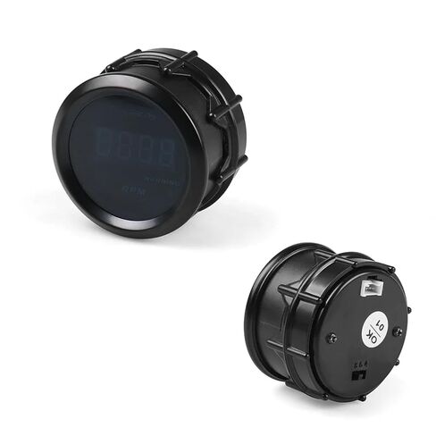 Car Tachometer 2" 52mm RPM Gauge Digital Tachometer 0-9000 RPM Blue Led Meter BX101459 in Saudi Arabia