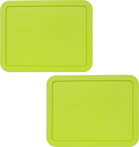 Pyrex 7211-PC 6-Cup Edamame Green Rectangle Plastic Food Storage Lid, Made in USA - 2 Pack in Saudi Arabia