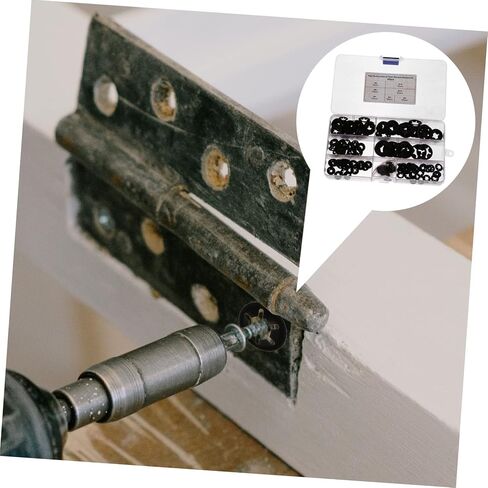 Alipis 1 Set 260pcs Plum Blossom Locking Washers Manganese Clips for Axles Shafts Snap Rings Various for Fixing Moving Parts Enhanced Thrust Load Capacity in Saudi Arabia