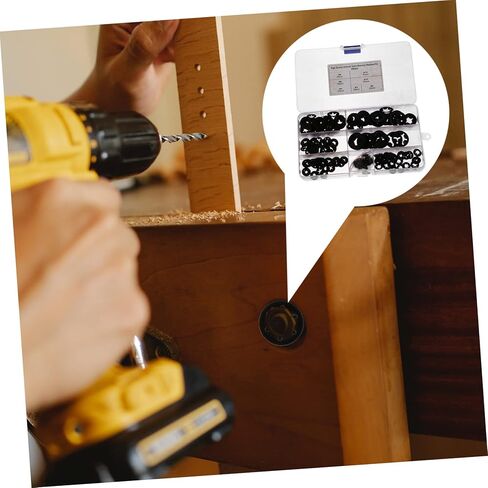 Alipis 1 Set 260pcs Plum Blossom Locking Washers Manganese Clips for Axles Shafts Snap Rings Various for Fixing Moving Parts Enhanced Thrust Load Capacity in Saudi Arabia