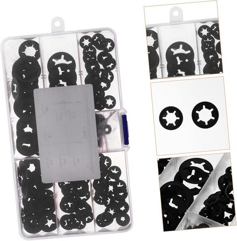 Zerodeko 1set Retaining Washer Push Mn Steel Blossom Shaped Clips for Axle Shaft in Saudi Arabia
