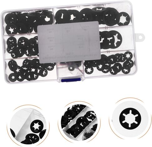Zerodeko 1set Retaining Washer Push Mn Steel Blossom Shaped Clips for Axle Shaft in Saudi Arabia