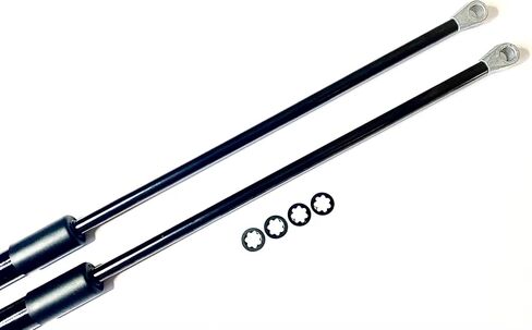 الكمية (2) Aaiov 260282 RV Awning Gas Strut 24 بوصة، 124 إلى 140 رطل متوافق مع مظلات الطاقة Solera لأذرع المظلة المائلة، 8 غسالة للاحتفاظ in Kuwait