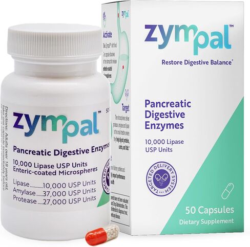 Pancreatic Digestive Enzymes 10,000 Lipase USP Units – High-Potency Pancreatic Digestive Enzyme Supplement for Gas, Bloating & Indigestion Relief– Gut Health & Nutrient Absorption– 50 Capsules in Saudi Arabia