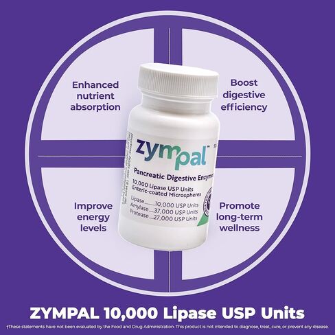 Pancreatic Digestive Enzymes 10,000 Lipase USP Units – High-Potency Pancreatic Digestive Enzyme Supplement for Gas, Bloating & Indigestion Relief– Gut Health & Nutrient Absorption– 50 Capsules in Saudi Arabia
