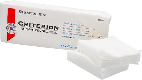 Henry Schein Rayon/Polyester Blend Non-Woven Sponges, 2 in x 2 in 4 Ply Non-Sterile, 4-Ply, 200/Pack - 1 Pack in Saudi Arabia