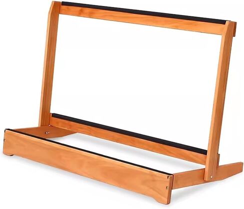 رف تخزين جيتار ومضرب قائم بذاته، منظم متعدد الاستخدامات مع وسادات إسفنجية ناعمة وتصميم قابل للفصل، إطار خشبي صلب للصالة الرياضية والمدرسة ونادي الموسيقى (90 × 43.5 × 64 سم) in Kuwait