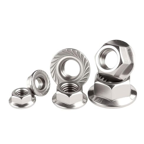 Hexagon Flange Nuts M3 M4 M5 M6 M8 M10 M12 M16 M20 304 Stainless Steel Pinking Automatic Locking Nut DIN6923 Serrated Spinlock(M16 X 2pcs) in Saudi Arabia