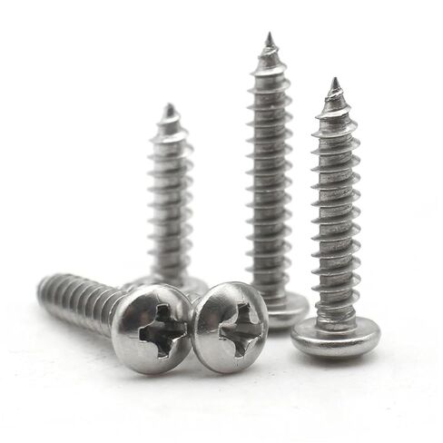 M1 M1.2 M1.4 2/3/4-16mm 304 Stainless Steel Cross Pan Round Head Screw Wood Screws 100Pcs(10mm,M1.2 (100pcs)) in Saudi Arabia
