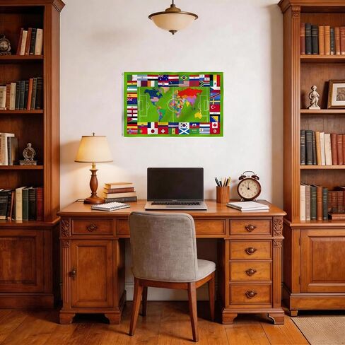 2026 World Football Soccer Flag 3X5FT, 48 Countries Flags, Showcase Decorations Football Supporters Banner,Soccer Merchandise Accessories,Great Soccer Fans Gifts, Vivid Color and Fade Proof,Canvas Header and Double Stitched with Brass Grommets, Indoor, Ou in Saudi Arabia