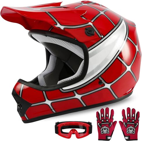 شباب Dot Kids Motocross Offroad Street Dirt Bike Helmet Motor Motor Motor Motor Moster Wellem in Kuwait
