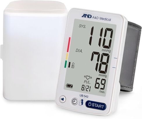 A&D Medical Essential One Button Wrist Blood Pressure Monitor (5.3-8.5"/13.5-21.5 cm Range Cuff) One Click Operation with Easy to Read Digital LCD Screen, Portable Home BP Monitor in Saudi Arabia