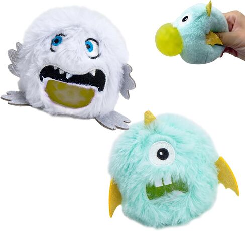 Squishy Toys Stress Balls, Plush Monster Fidget Toys for Kids Adults, Fidget Toys with Squishy Ball Inside Belly for Stress Relief, Calming, Focus, Autism and ADHD in Kuwait