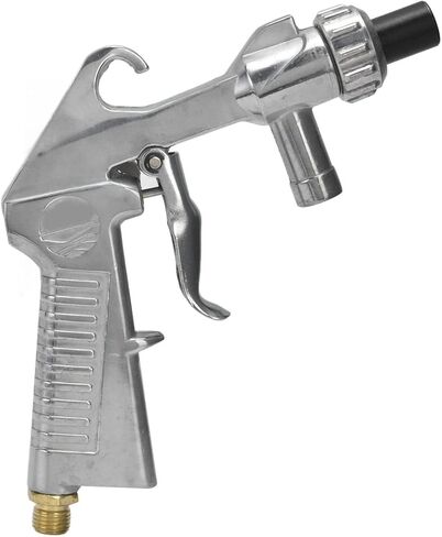 Industrial Pneumatic Sandblaster Gun Kit, Aluminum Iron Ceramic, Silver Black - Durable Multi Purpose Design, Rust Removal and Surface Refinishing Tool for Home and Workshop in Saudi Arabia