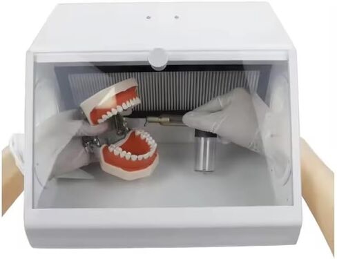 Dental Dust Collector Sandblasting Dust Box Lab Equipment Sandblaster Dentist Tools in Kuwait