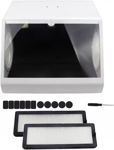 Dental Dust Collector Sandblasting Dust Box Lab Equipment Sandblaster Dentist Tools in Kuwait