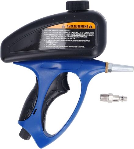 1/4in Pneumatic Sand Blasting with Fast Plug in Connector for Quick Connection, Ideal for Sand, Black Steel, Blasting, 233mm Total Length, 510ml Capacity in Saudi Arabia