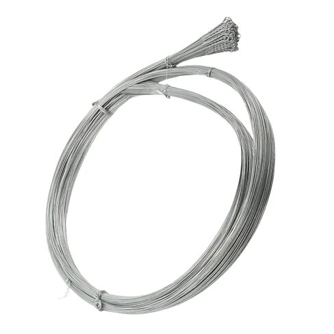 jxgzyy 100 Roll Bailing Wire 14 Gauge 14 ft Galvanized Steel Wire Single Loop Rope Bendable Baling Wire for Securing Packaging Cardboard Paper Textiles Plastics in Kuwait