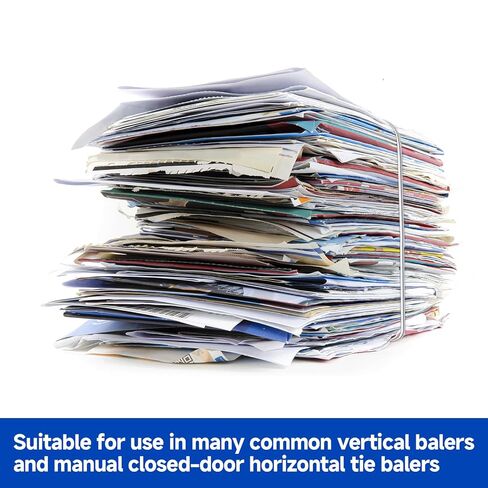 jxgzyy 100 Roll Bailing Wire 14 Gauge 14 ft Galvanized Steel Wire Single Loop Rope Bendable Baling Wire for Securing Packaging Cardboard Paper Textiles Plastics in Kuwait