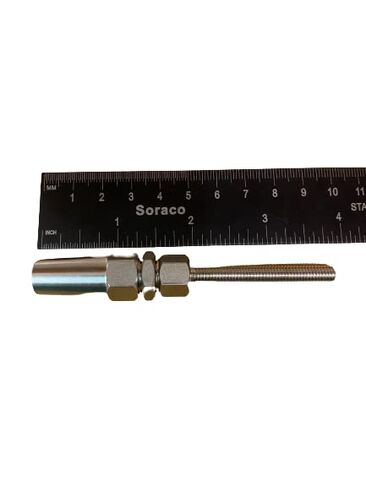 الولايات المتحدة الفولاذ المقاوم للصدأ 316 الخيوط الطرفية Swageless M6 الموضوع ل 5/32 "(4 مللي متر) سلك البحرية الصف in Saudi Arabia