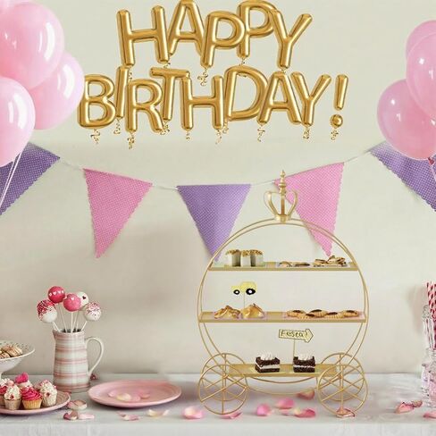 Crown Carriage Cake Stand, European-Style Crown Dessert Table Display Stand Tiered Serving Tray Pastry Ornaments for Wedding Birthday Parties Afternoon Tea in Kuwait