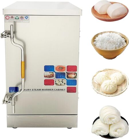 Commercial Electric Steaming Cabinet Intelligent Steamer Cabinet 12 Tray Commercial Electric Steamer Gas Multi-purpose Steam Warmer with 12 Trays for Cooking Food, 110V 12Kw in Kuwait