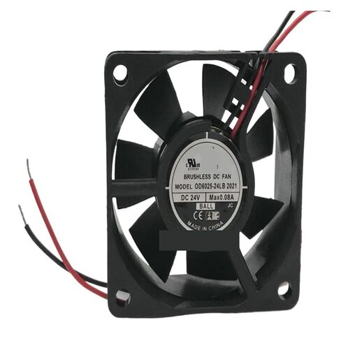 6CM OD6025-24LB DC24V 0.08A 6025 Two-Wire Inverter Cooling Fan in Saudi Arabia