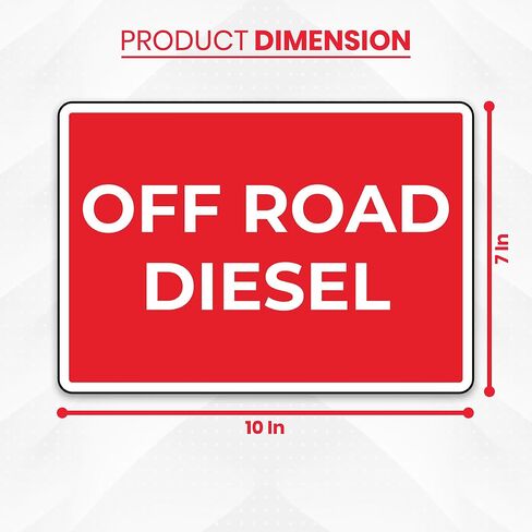 5 x Off Road Diesel Label Decal, 10 x 7 inch Vinyl for Fuel Sticker | Diesel Brothers Decal Self-adhesive, UV-resistant, Water-proof Decals in Saudi Arabia