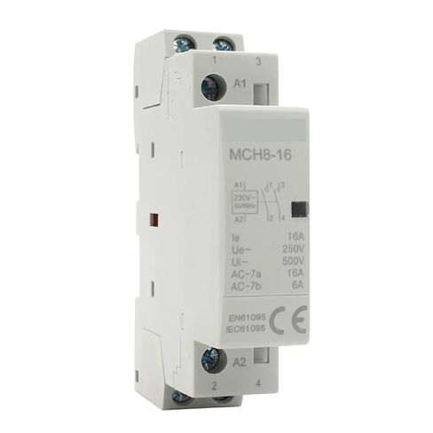 MCH8-16 Modular Contactor, 2-Pole 16A 230V AC, DIN Rail Mount, 50/60Hz (2NO) in Saudi Arabia