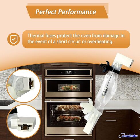 ترقية الصمامات الحرارية W10545255 لموقد فرن دوامة جدار الميكروويف، استبدال WPW10545255 WPW10545255VP W10436434 AP6022801 PS11756138 PS7783660 in Kuwait