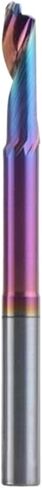 1pcs 8mm 10mm Shank Tungsten Carbide Single Flute Spiral End Mill Cutting Diameter 3-10mm DLC Coating O CNC Engraving Tools for Aluminum Wood-100(D8.0-L30(60)-100) in Saudi Arabia