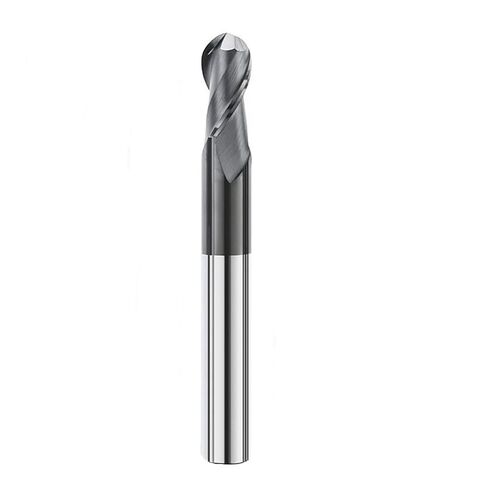الصلبة كربيد الكرة الأنف نهاية مطحنة القاطع CNC راوتر بت R0.5-R6.0 2 أدوات طحن الناي نصف القطر (R7xD14x28x100L) in Saudi Arabia