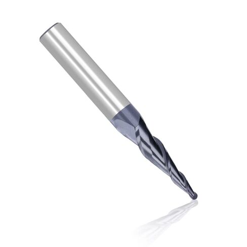 4 قطعة مطحنة نهاية كربيد التنغستن الصلبة R0.25-R1.0 2 الناي مدبب الكرة الأنف 1/4 "عرقوب CNC تفتق الخشب قاطعة المطحنة المعدنية in Saudi Arabia
