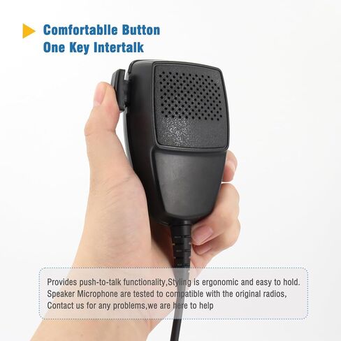 HMN3596A PMMN4090 8-Pin RJ45 Connector Handheld Speaker Mic Compatible with Motorola CM200 CM300 CDM1550 CDM750 CDM1250 PM400 GM300 GM338 GM950 M1225 XPR2500 Radio with Mic Hanger in Saudi Arabia