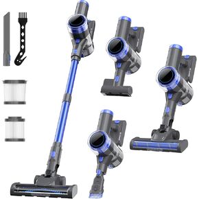 Cordless Vacuum Cleaner, 10 in 1 Powerful Suction Lightweight Vacuum Cleaner for Home, 45Mins Detachable Battery with LED Display Self-Standing Stick Vacuum for HardFloor/Carpet/Pet Hair in Saudi Arabia