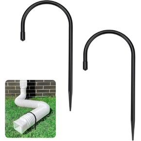 دبوس تثبيت تمديد ماسورة التصريف لمزراب المطر - يثبت بإحكام في الأمطار الغزيرة والرياح|يوجه الماء بعيدًا عن الأساس|هيكل حديدي متين، تركيب سهل بدون حفر، 4 عبوات in Kuwait