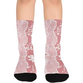 جوارب ناعمة للمشي لمسافات طويلة باللون الوردي المتوهج - جوارب شتوية حرارية سميكة دافئة للأطفال الصغار للأولاد والبنات للمدرسة، والارتداء اليومي والأنشطة الخارجية in Kuwait