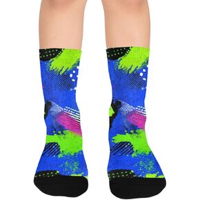 جوارب للتنزه سيرًا على الأقدام بتصميم نيون داش - جوارب شتوية حرارية سميكة دافئة للأولاد والبنات الصغار للمدرسة، والارتداء اليومي والأنشطة الخارجية in Kuwait