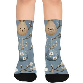 جوارب المشي لمسافات طويلة على شكل بيضة عيد الفصح من ماجنوليا - جوارب شتوية حرارية سميكة دافئة للأولاد والبنات للمدرسة، والارتداء اليومي والأنشطة الخارجية in Kuwait