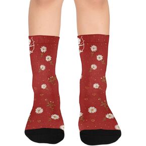 جوارب Daisy Angel Art للمشي لمسافات طويلة - جوارب شتوية حرارية سميكة دافئة للأطفال الصغار للأولاد والبنات للمدرسة، والارتداء اليومي والأنشطة الخارجية in Kuwait