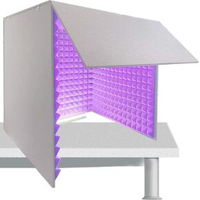 Sound Proof Foam Panels, Portable Soundproof Booth, Vocal Booth, Sound Booth, Sound Recording Vocal Booth Box, Desktop Soundproof Cover, For Eliminate Room Mix Noise Reduction,Yellow-80x80x80cm in Saudi Arabia