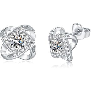1-6CT Moissanite Stud Earrings for Women Men Hypoallergenic Sterling Silver D Color VVS Clarity Lab-Grown Diamond GRA Certified Gift Ready Box in Kuwait